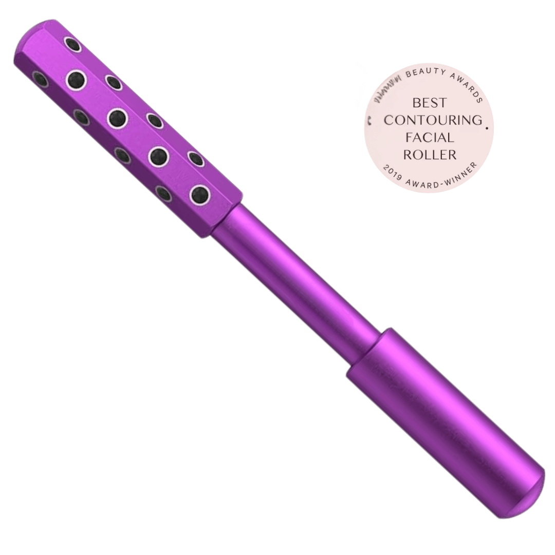 30-stone Germanium facial roller for skin tightening, lymphatic drainage, and anti-aging massage Anti - Aging | Facial Roller