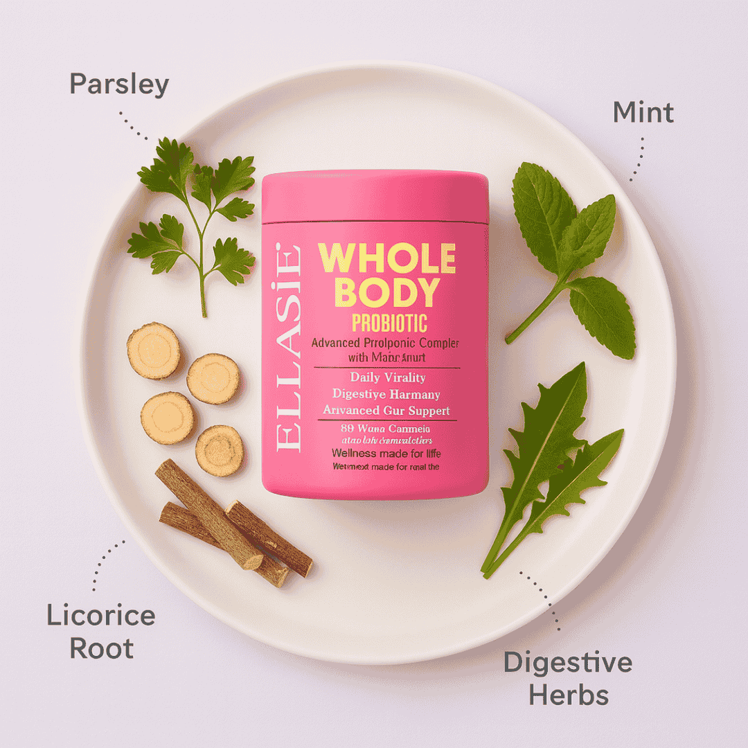 Ellasie Women’s Probiotic – Gut, Skin & Oral Microbiome – 20 Billion CFU | Probiotic Capsules by Ellasie