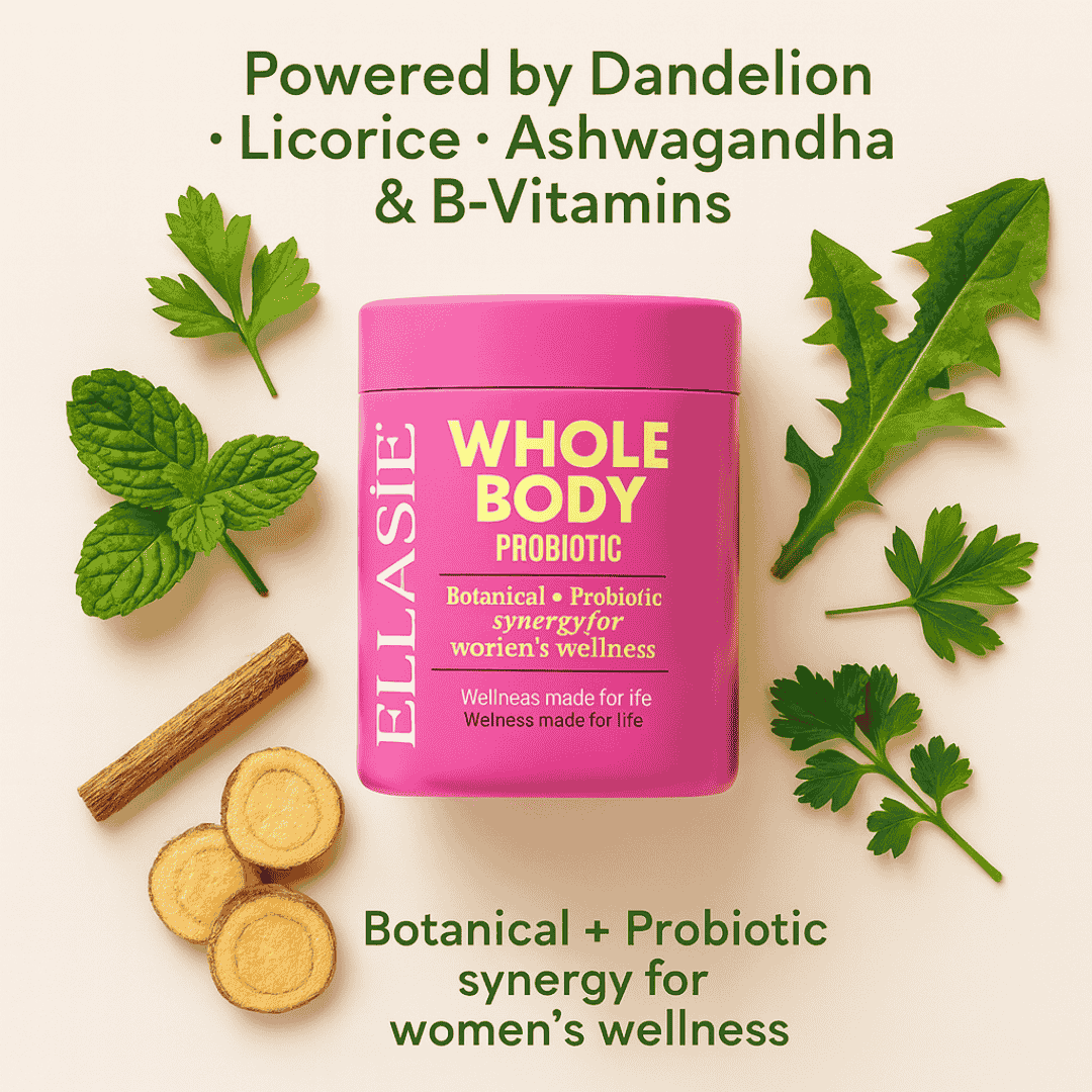 Ellasie Women’s Probiotic – Gut, Skin & Oral Microbiome – 20 Billion CFU | Probiotic Capsules by Ellasie