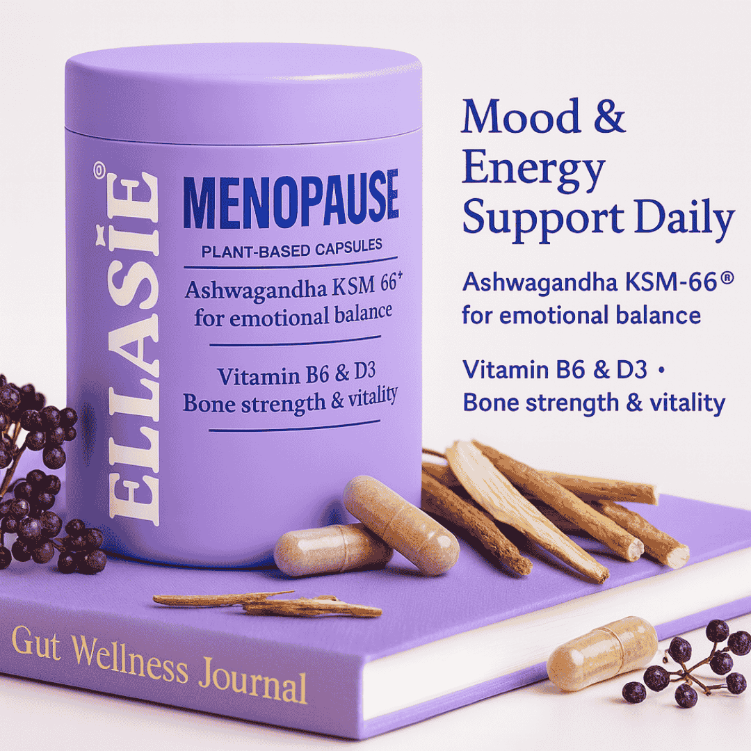 Vegan Menopause Capsules for Women 40+ – Ellasie Plant - Based Supplement | Supplement by Ellasie