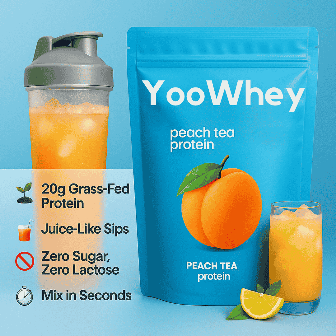 Clear Whey Protein Isolate | Grass - Fed, No Added Sugar, 3 Refreshing Flavours – 20g Protein per Serving | Whey protein by Ellasie