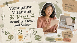 Vitamines B6, D3 en K2 tijdens de menopauze: voordelen, doseringen en veiligheid