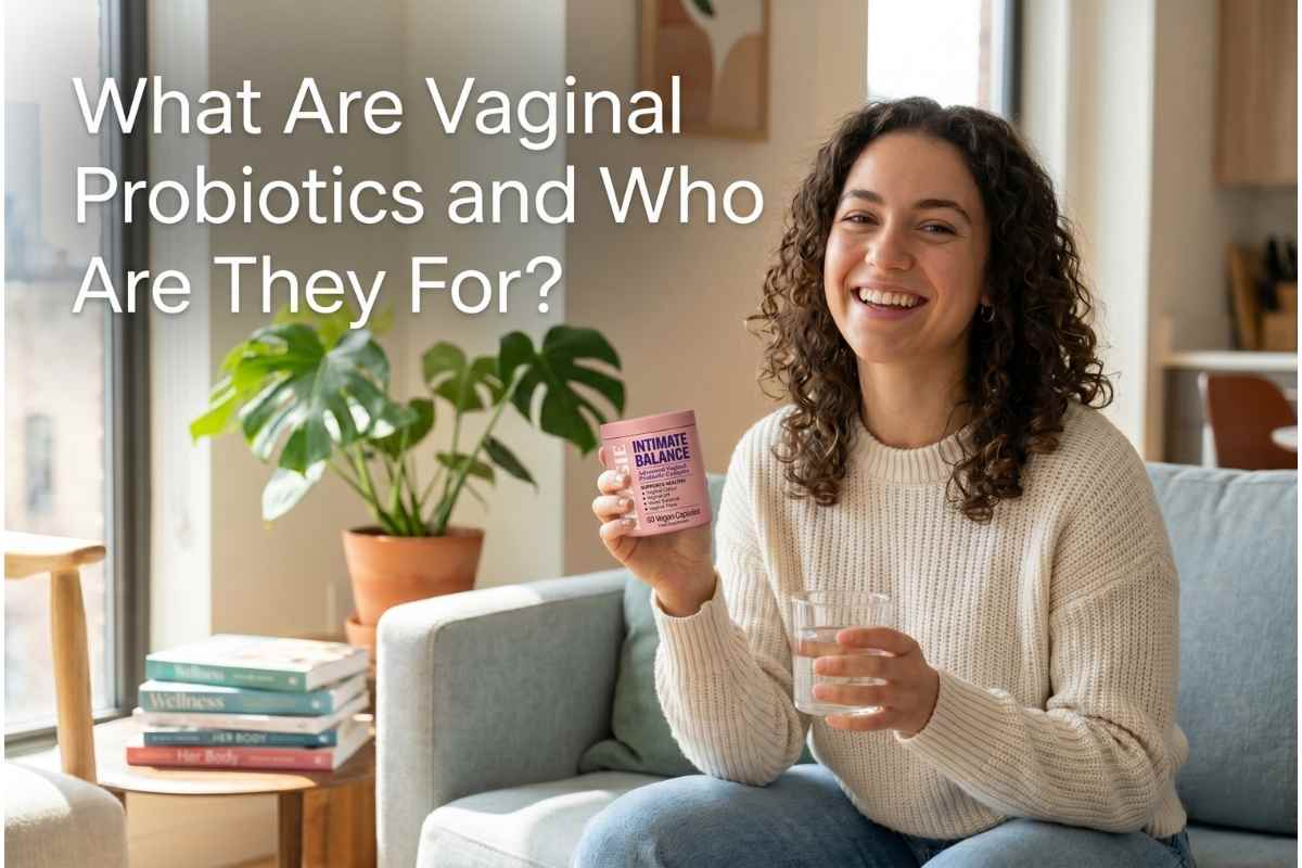 Woman discussing vaginal probiotic suitability with a pharmacist