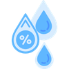 droplets icon blue color