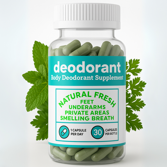 Interne lichaamsgeursupplement - Natuurlijke deodoriserende capsules voor mannen en vrouwen | Ondersteunt Gut Health & Detox - Ellasie