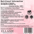 Load image into Gallery viewer, nutritional information ellasie intimate vaginal balance probiotic
