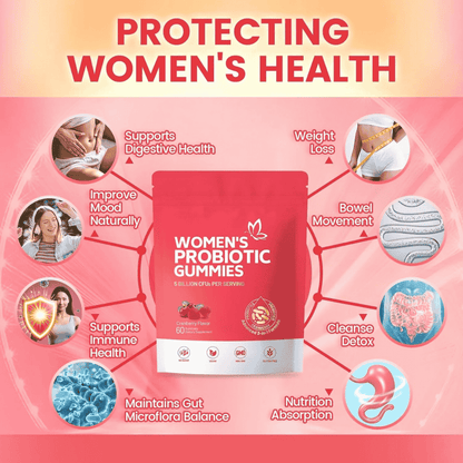 Ellasie Cranberry Probiotic Gummies – 5 Billion CFU | Urinary & Vaginal Balance Support | Vegan, Sugar - Free | Supplements > Probiotic Gummies by Ellasie