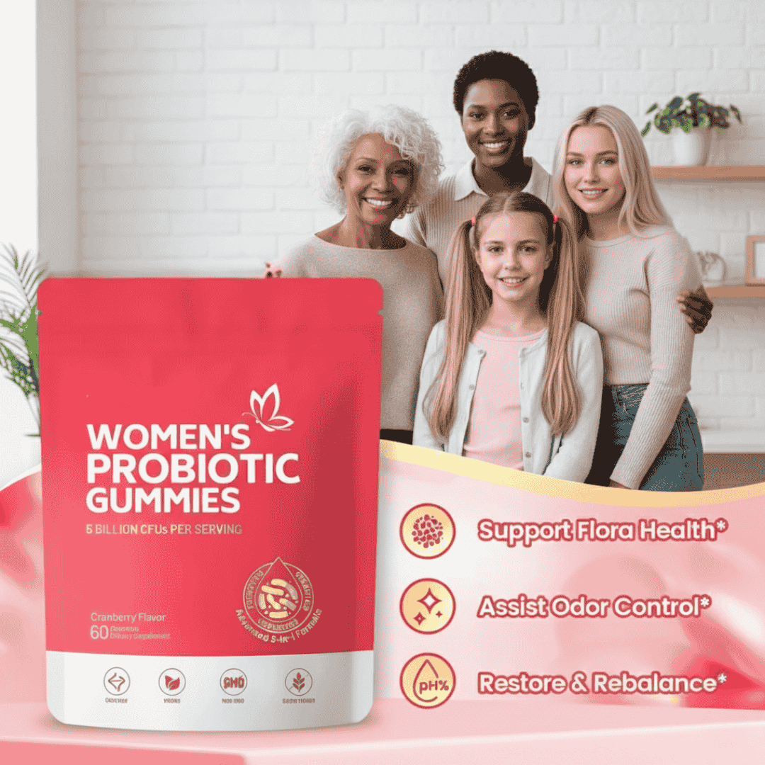 Ellasie Cranberry Probiotic Gummies – 5 Billion CFU | Urinary & Vaginal Balance Support | Vegan, Sugar - Free | Supplements > Probiotic Gummies by Ellasie