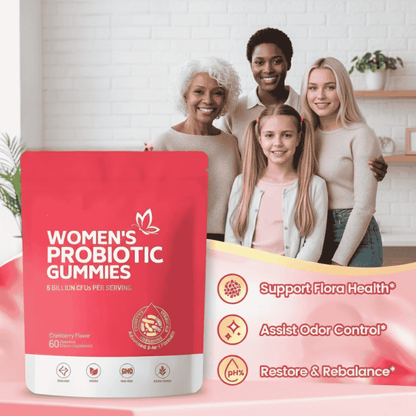 Ellasie Cranberry Probiotic Gummies – 5 Billion CFU | Urinary & Vaginal Balance Support | Vegan, Sugar - Free | Supplements > Probiotic Gummies by Ellasie
