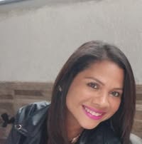 Woman with a bright smile outdoors