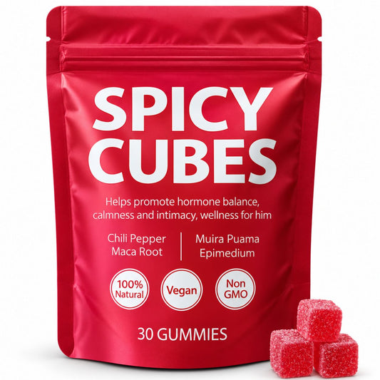 Spicy Cubes Hot Peach Gummies